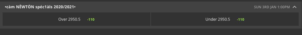 Odds via DraftKings Sportsbook